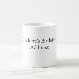 Caneca De Café Meninos fofinhos simples e bonitos Adicionar anive