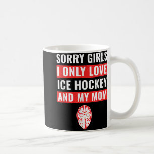 Caneca De Café Meninos Hockey Com Gelo Desculpe Meninas Eu Só Ado