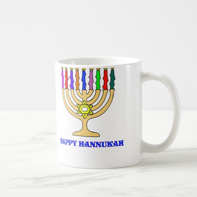 Caneca De Café Menorah brilhante (Direita)