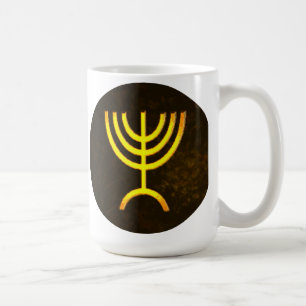 Caneca De Café Menorah Flame