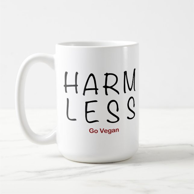 Caneca De Café Menos danos - Go Vegan Mug (Esquerda)
