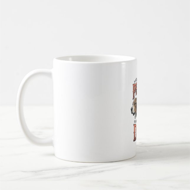 Caneca De Café Menos Pessoas Mais Cachorro Design de Amante de Ca (Esquerda)