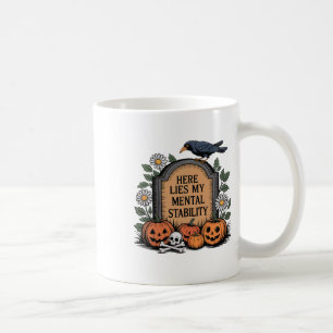 Caneca De Café Mens Aqui Mente O Meu Dia de as Bruxas engraçado D