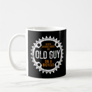 Caneca De Café Mens Ciclografando - Nunca Subestime Uma Cara Anti