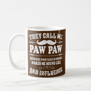 Caneca De Café Mens Dia de os pais Presente Chamam-Me Paw Paw