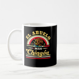 Caneca De Café Mens El Abuelo Mas Chingon Funny Bandeira Mexicana