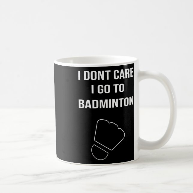 Caneca De Café Mens Engraçado Dminton Gift Shuttle Player Dizendo (Direita)