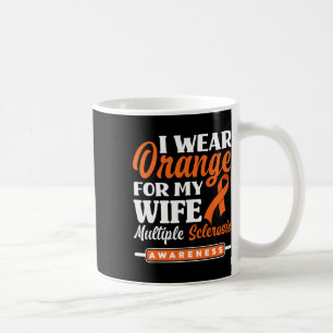 Caneca De Café Mens Eu Visto Laranja Para Minha Esclerose Múltipl