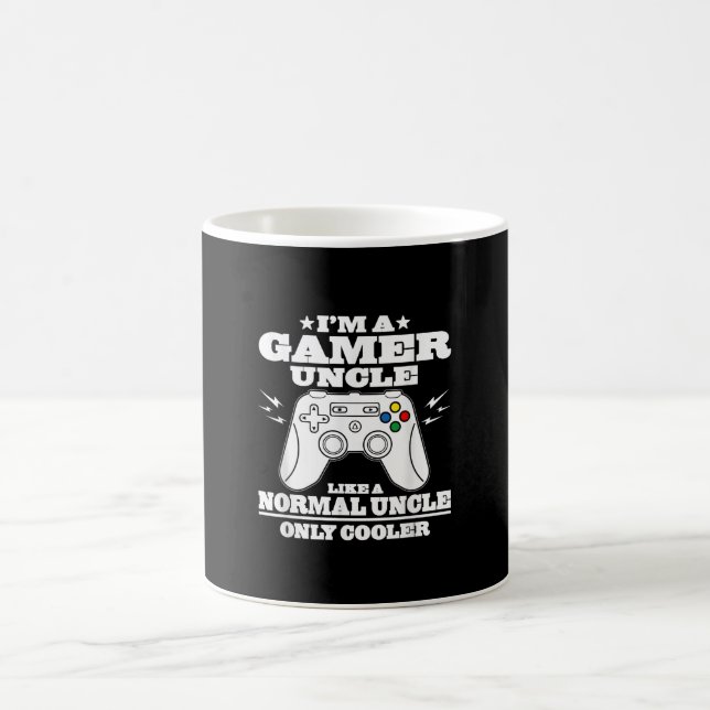 Caneca De Café Mens Gamer Tio Como Um Pai Normal De Pais Engraçad (Centro)