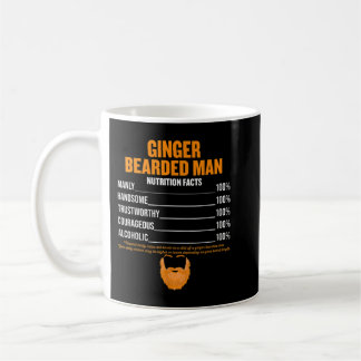 Caneca De Café Mens Ginger Bearded man nutrição sobre fatos ruiva