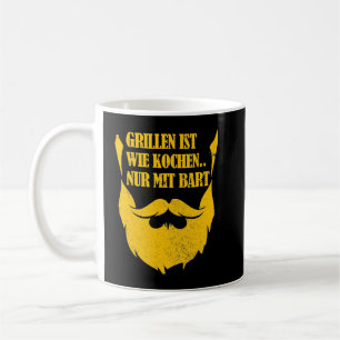 Caneca De Café Mens Griling é como cozinhar apenas com barba