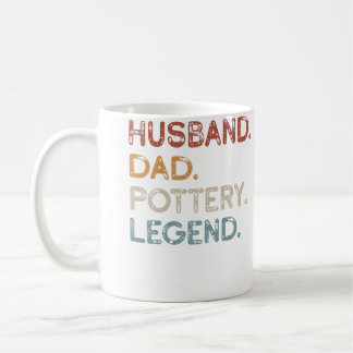 Caneca De Café Mens Husband Dad Pottery Legend Vintage Funny Pott