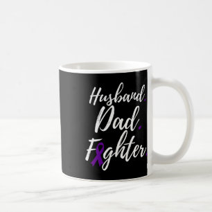 Caneca De Café Mens Husbynd Pai Fighter Câncer de pâncreas Awaren