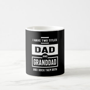 Caneca De Café Mens I Have Two Títulos Pai and Granddad Gift