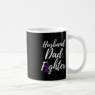 Caneca De Café Mens Marido Pai Fighter Câncer de pâncreas Awarene
