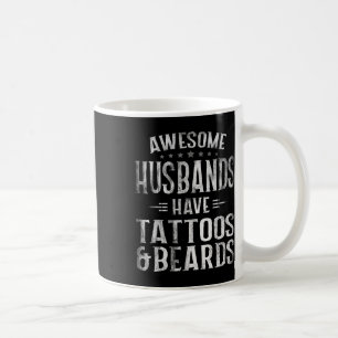 Caneca De Café Mens Maridos Admiráveis Têm Barbas E Tatuagens Fun
