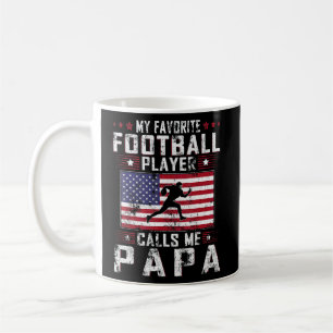 Caneca De Café Mens Meu Jogador De Futebol Favorito Me Chama Papá
