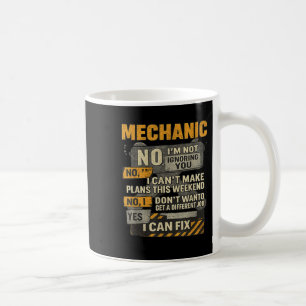 Caneca De Café Mens Não Im Não Ignorando Seu Humor Mecânico De On