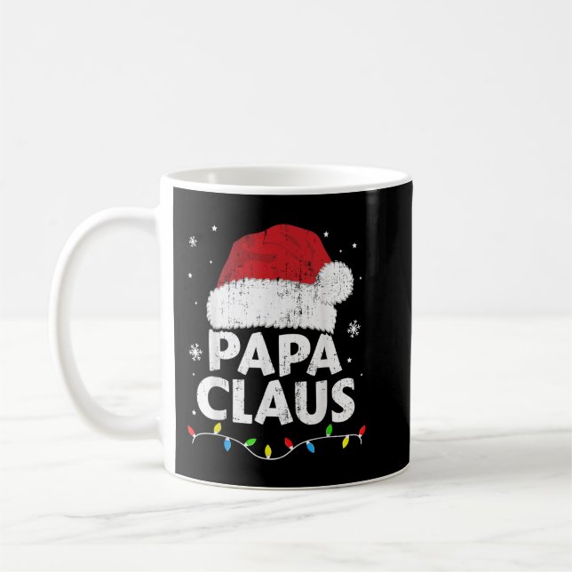 Caneca De Café Mens Papa vovô claus de natal (Esquerda)