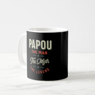Caneca De Café Mens Papou Shirt Gift: O Homem O Mito A Lenda