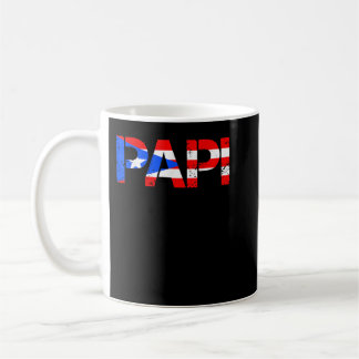 Caneca De Café Mens Puerto Rico Flag Dia de os pais Patriotic Pue