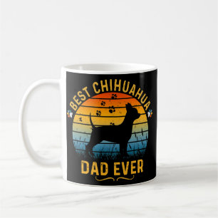 Caneca De Café Mens Retro Vintage Melhor Pai Chihuahua