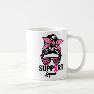 Caneca De Café Mensageiro Bun Gles Cor-de-Rosa Suportar Cancer de