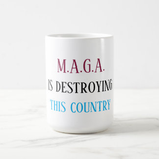 Caneca De Café Mensagem anti-MAGA