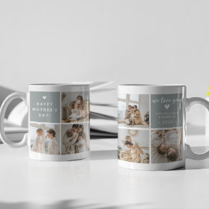 Caneca De Café Mensagem 'Best Mamãe Ever' Colagem Personalizada d