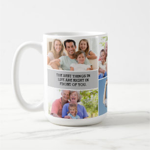 Caneca De Café Mensagem de Fotografia Personalizada Melhor coisa 
