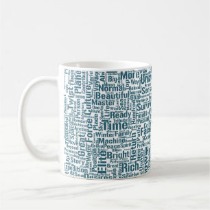 Caneca De Café Mensagem de MothssTexte Motif do Apêndice de Pergu