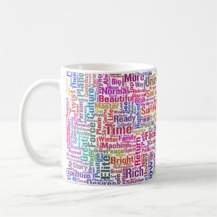 Caneca De Café Mensagem de MothssTexte Motif do Apêndice de Pergu