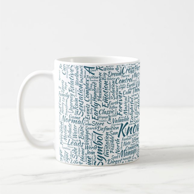 Caneca De Café Mensagem de MothssTexte Motif do Apêndice de Pergu (Esquerda)