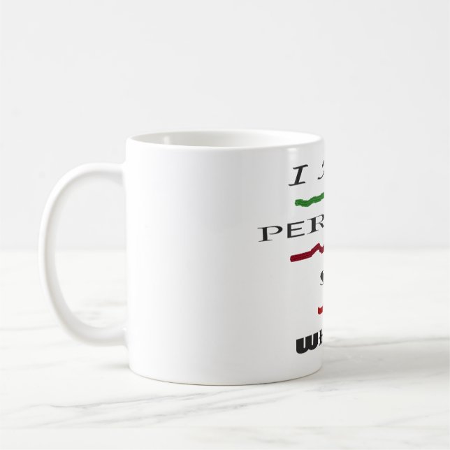 Caneca De Café MENSAGEM DE piada SOBRE SER O MELHOR (Esquerda)