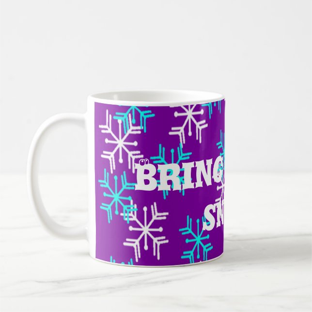 Caneca De Café Mensagem do Wintry (Esquerda)
