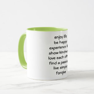 Caneca de Café Mensagem Espiritual Caminho da Vida
