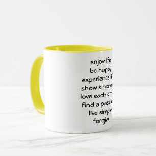 Caneca de Café Mensagem Espiritual Caminho da Vida