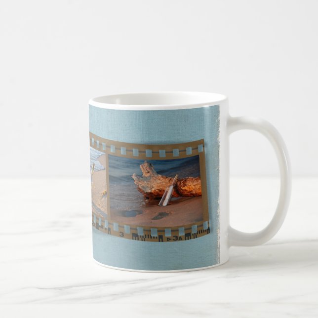 Caneca De Café Mensagem numa Garrafa Película Negativa (Direita)