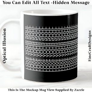 Caneca De Café Mensagem Oculta Ame a Sua Alma, Citação Personaliz