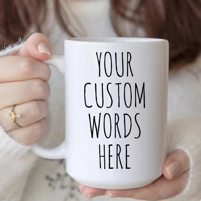 Caneca De Café Mensagem Personalizada | Colega de Trabalho | Mamã (Custom Message Mug – Personalized Thank You Gift for Mom, Dad, Friends, Employees & Coworkers)
