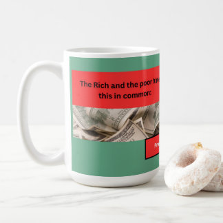 Caneca De Café Mensagem Proverbs - Proverbs 22-2 - Clássico