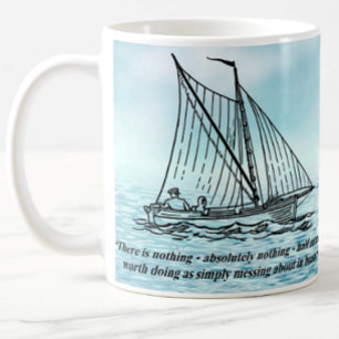 Caneca De Café Mensagem sobre em Boats