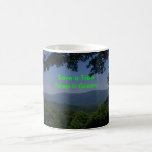 Caneca De Café Mensagem Verde