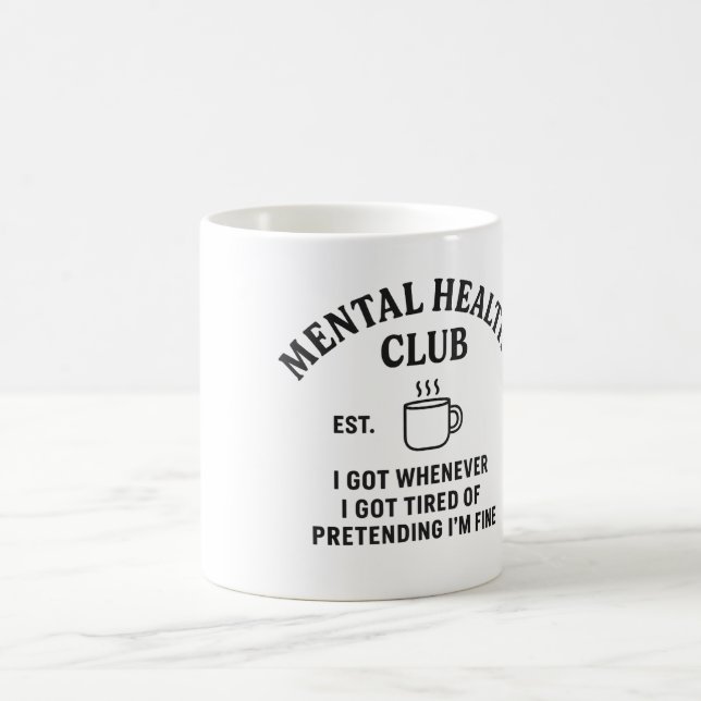 Caneca De Café Mental Health Club - Coffee Mug (Centro)
