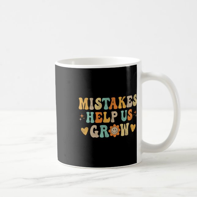 Caneca De Café Mentalidade de Crescimento Groovy Positiva Retro P (Direita)
