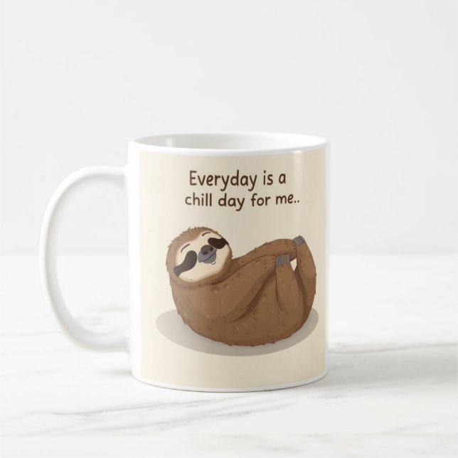 Caneca De Café Mentalidade de Preguiça (Esquerda)