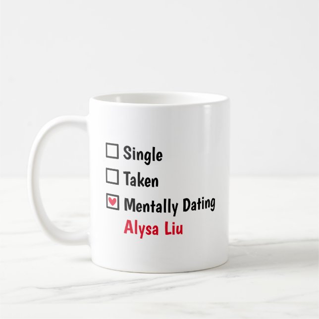 Caneca De Café Mentally Dating  Alysa Liu Customize Status (Esquerda)