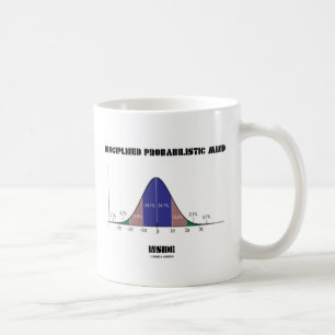 Caneca De Café Mente Probabilística Disciplinada Dentro da Curva
