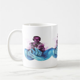 Caneca De Café Mente quieta mãos azuis