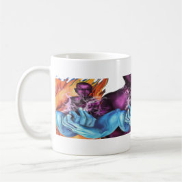Caneca De Café Mente quieta mãos azuis